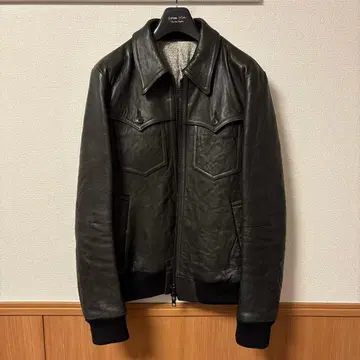 NUMBER (N)INE 넘버나인 07AW 리브 가죽 자켓