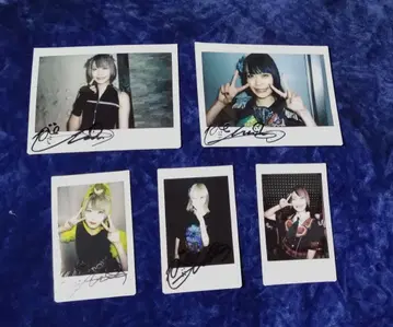 전 가면여자 아게하 아오이 폴라로이드 사인 포함 5장 세트