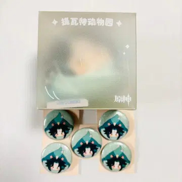 원신 테이왓 동물원 마스코트 특전 캔뱃지 소 세트