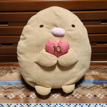 스미코구라시 돈카츠 10주년 기념 베이지 봉제 인형
