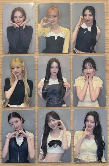 NiziU 아리츠 회장 한정판 포토 카드 오사카 1일차 전원 세트