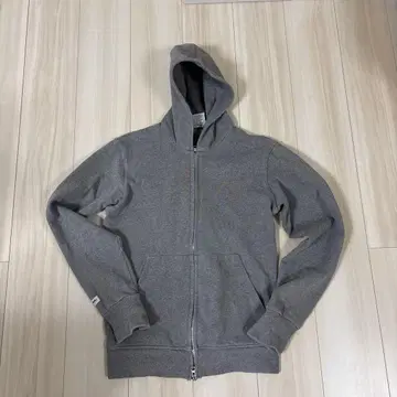 BARBARIAN 그레이 더블 지퍼 후드티 남성용 M