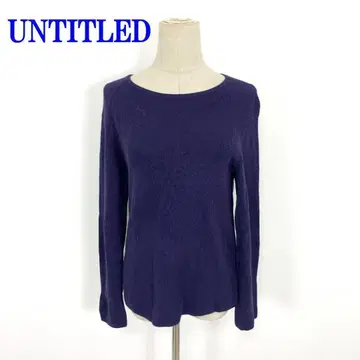 UNTITLED 언타이틀 긴팔 니트 네이비 면 실크 2 C4307