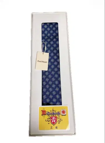 실크 넥타이 Paul stuart 미츠코시 구매 상자 없음
