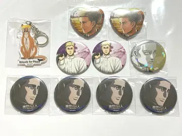 진격의 거인 엘빈 캔뱃지 키링 세트