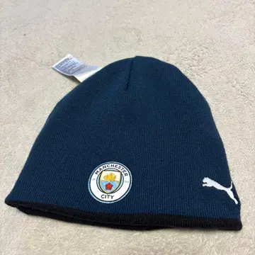 Puma 맨체스터 시티 니트 모자 네이비