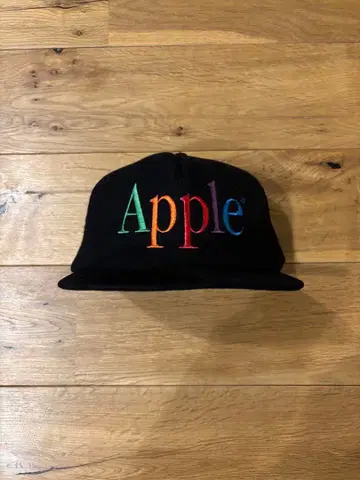 빈티지 Apple 레인보우 캡 애플 매킨토시 Mac