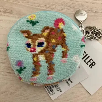 FEILER 라운드형 파우치 츤츤밤비노 도트