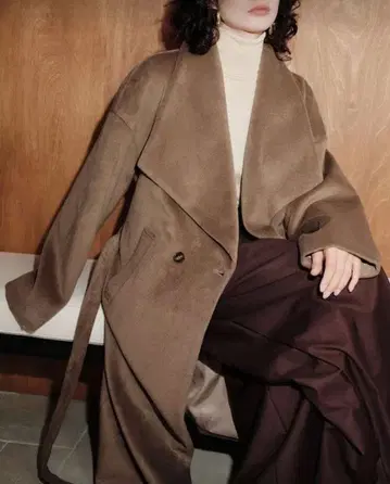 가운 숄카라 코트