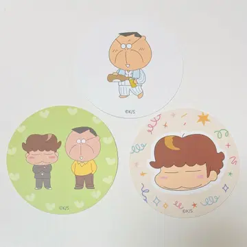 아따맘마 한국 공식 팝업 카페 특전 아빠 유즈히코 코스터 3장