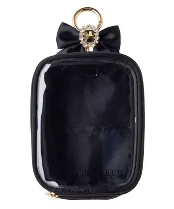 메종 드 플뢰르 EC 한정판 클리어 파우치 S 블랙