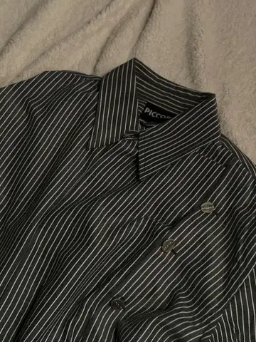 [ 태국 디자이너 ] PICCORO 스트라이프 변형 비대칭 셔츠