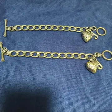 Juicy Couture 팔찌 하트 참 2개 세트