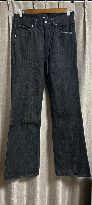 HARE 블랙 플레어 데님 팬츠 M