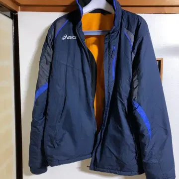 [ 새상품급 ] asics 아식스 충전솜 점퍼 윈드브레이커 상하의 L