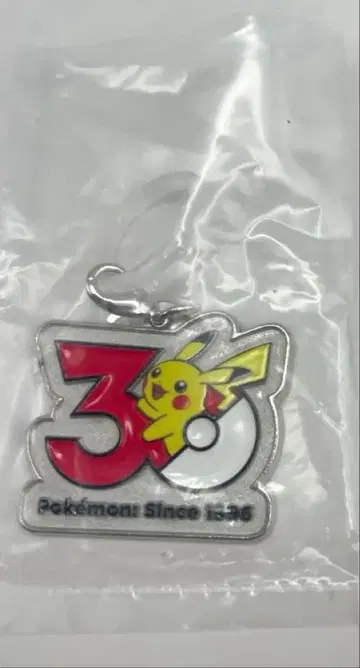 포켓몬 30주년 메탈 참 마스코트 피카츄 한정판 레어