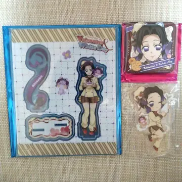 귀멸의 칼날 발렌타인&화이트데이 캔뱃지 아크릴 스탠드 코쵸우 시노부