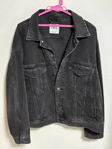 ZARA 블랙 데님 자켓 M