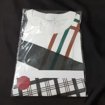 카부키 게이트 체크 무늬 T셔츠 S 사이즈