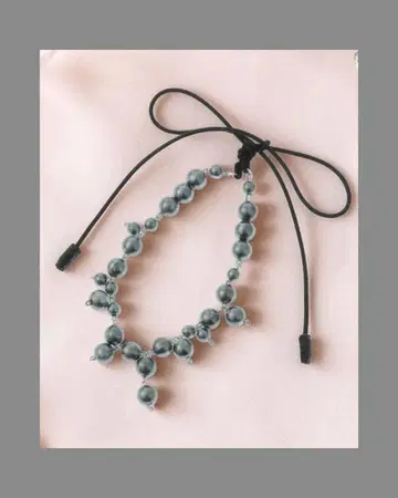 랜덤 비즈의 존재감 발군 목걸이 (실버)