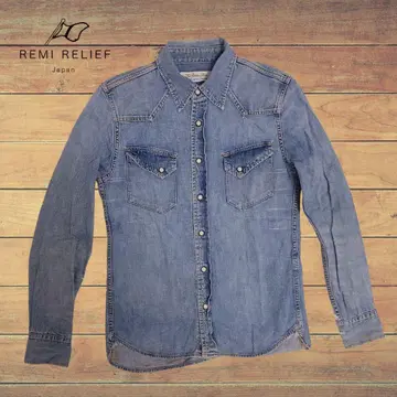 [ REMI RELIEF ] 웨스턴 데님 셔츠 S 일본제