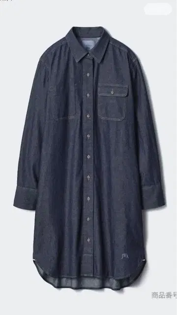 완판템 UNIQLO woman JWA 데님 셔츠 원피스 S 사이즈