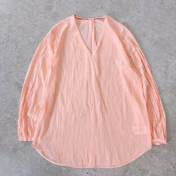 이에나 IENA 라이트 새틴 V넥 블라우스 핑크 프리 사이즈