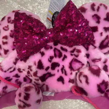 미니 표범 무늬 레오파드 무늬 팬캡 디즈니