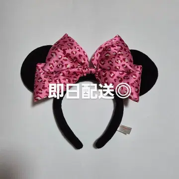 미니 레오파드 무늬 리본 포함 머리띠