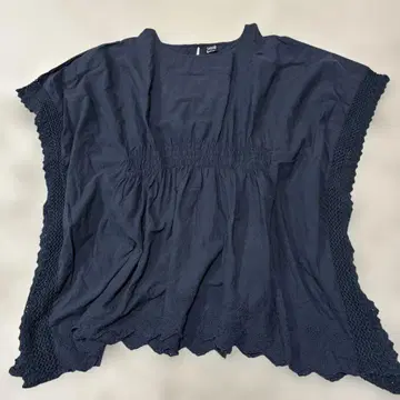 lotus 로터스 레이스 자수 판초풍 블라우스 튜닉 프리