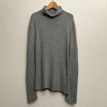 아그네스베 실크 캐시미어 터틀넥 니트 그레이 2