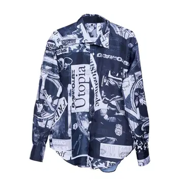 ZUTOMAYO x BODYSONG. 콜라주 셔츠 XL