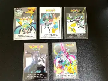 포켓몬 하츠네 미쿠 포케미쿠 라이브 라라포트 혜택 클리어 카드 전 5종