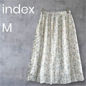 인덱스 꽃무늬 스커트 플리츠 스커트 페미닌 성숙한 코디 1910