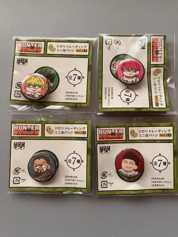 HUNTER x HUNTER 지로리 미니 캔뱃지 묶음 판매