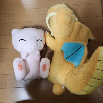 뮤우와 망나뇽 봉제 인형 세트