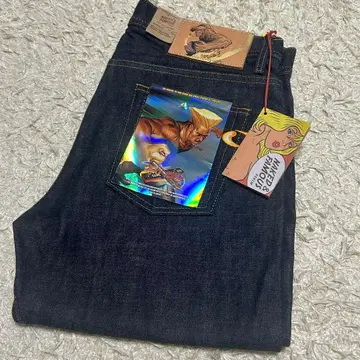 미사용품 네이키드 앤 페이머스 스트리트 파이터 청바지 가일