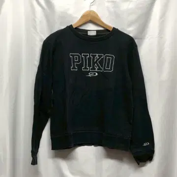 PIKO 피코 맨투맨 블랙 페이드 Y2K 00s 서프 L L2331