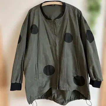 koibitovillage 점퍼 블루종 도트 무늬 구제 의류 빈티지