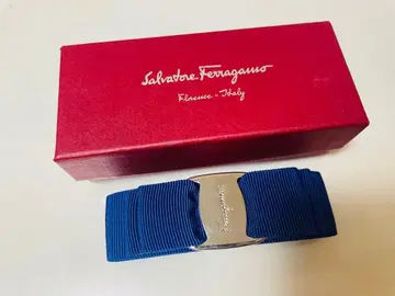 Salvatore Ferragamo 파랑 리본 머리핀