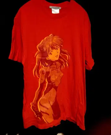 COSPA 에반게리온 아스카 XL 티셔츠 빨간색
