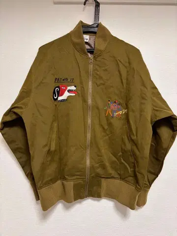 SaucyDog 오리지널 자수 블루종