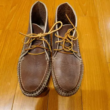 애로우 모카신 단종 브라운 가죽 모카신 신발