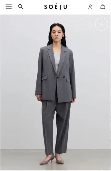 SOEJU 컴포트 파인 세미 더블 자켓 팬츠 세트