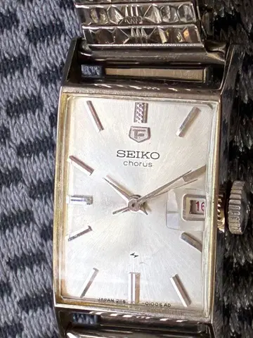 귀중 새상품급 60s SEIKO 코러스 달력 수동 와인딩 일본제 손목시계