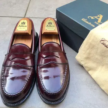 Alden 986 코도반 페니 로퍼 6.5D 상자 슈트리 포함