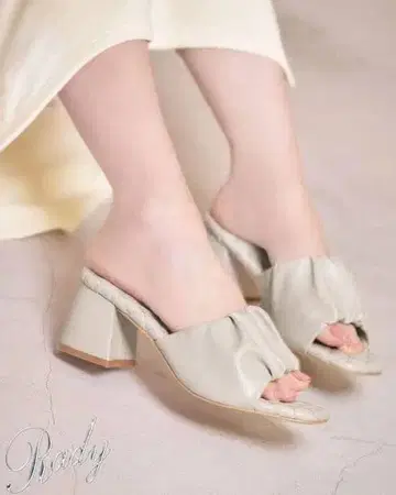 Rady 개더 뮬 베이지 레이디 신발 L 사이즈