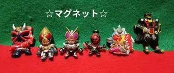 옛날 마그넷 6개 ~ 가면라이더 로보택 탄력 닌자 거북이 아바렌쟈