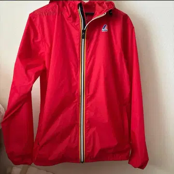 K-WAY 후드 부착 나일론 자켓 M 사이즈 레드