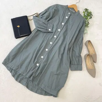 SUN VALLEY 롱 셔츠 겉옷 아우터 원피스 코튼